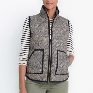J. Crew Quilted Herringbone Vest
